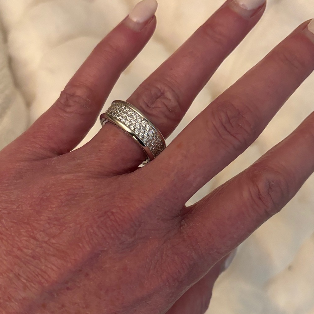 David Yurman 3 Channel Diamond Band